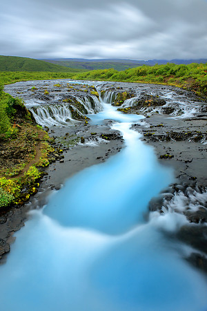 Blue Waters of Brúarfoss