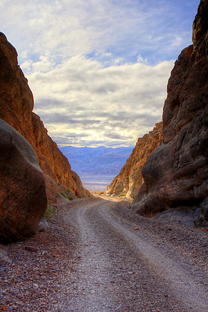 Titus Canyon Exit Into Death Valley