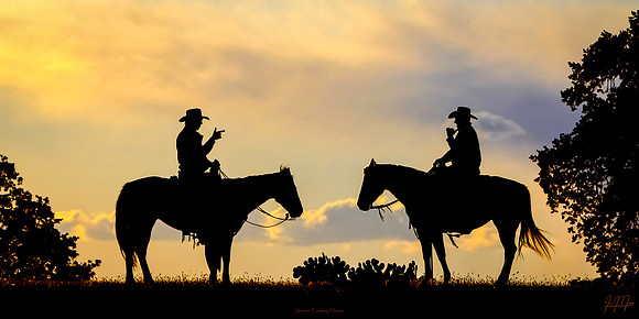 Sunset Cowboy Humor