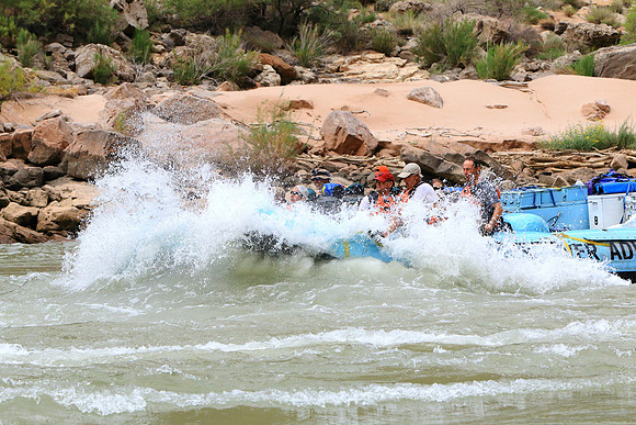 Splashing Through The Center