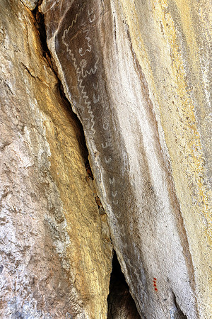 Cliff Pictographs Of Veit Springs