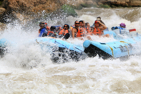 Splashing Through Lava Falls